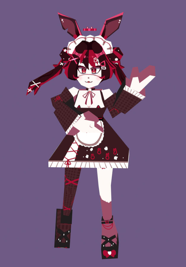 Gift 3D model made in Blender