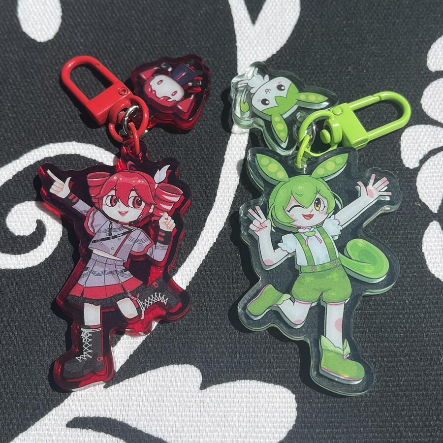 Kasane Teto and Zundamon charms